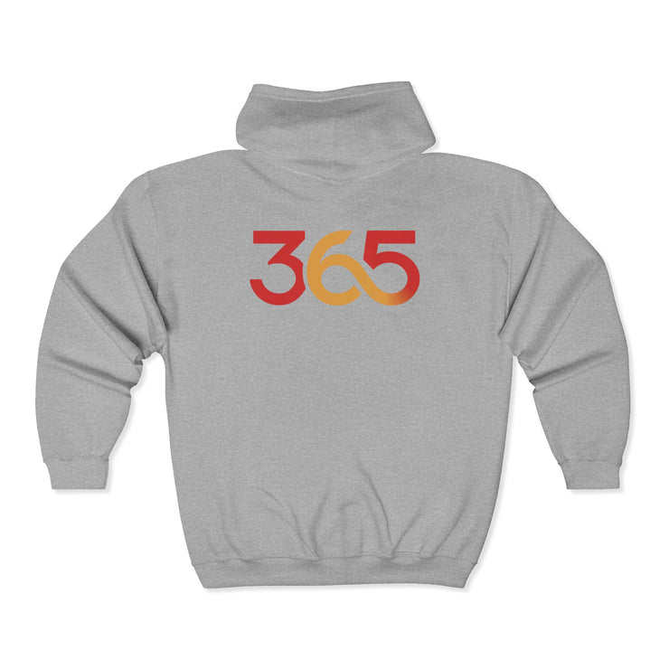 FBA Economy: 365 Strong Zip-Up Hoodie — Circulate the Power, Build the Legacy