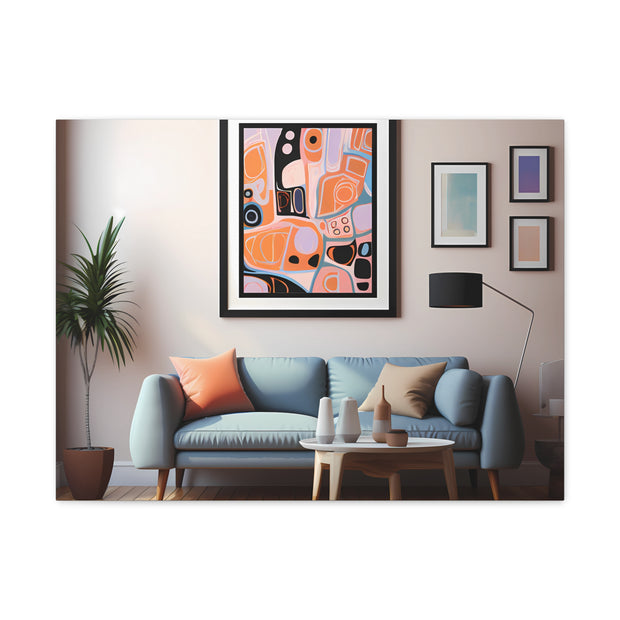 Abstract Art and Couch Canvas Gallery Wraps