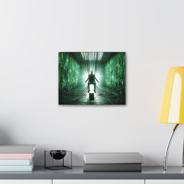 Cyber Ascension: Digital Dawn" Canvas Gallery Wraps