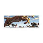 Dynamic Chase: Power & Precision - Abstract Jaguar Art Print