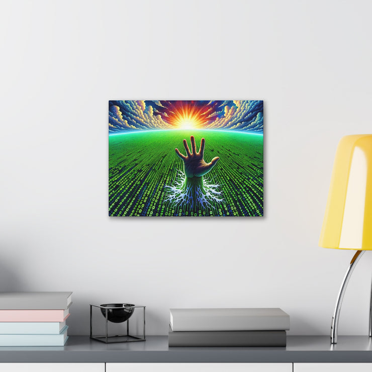 Binary Horizon Canvas Gallery Wraps