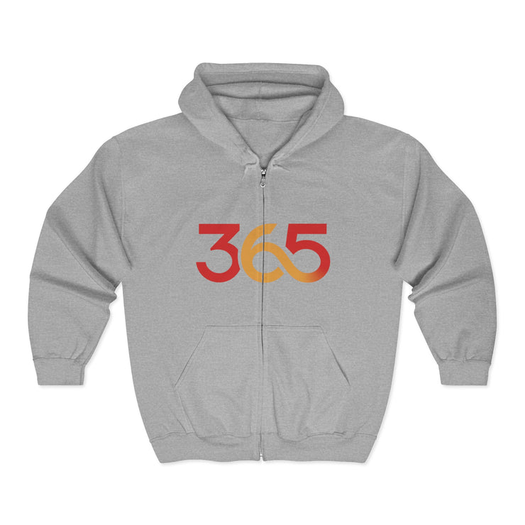 FBA Economy: 365 Strong Zip-Up Hoodie — Circulate the Power, Build the Legacy