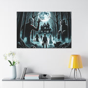 Scariest Movie Mashup Digital Art Canvas Gallery Wraps