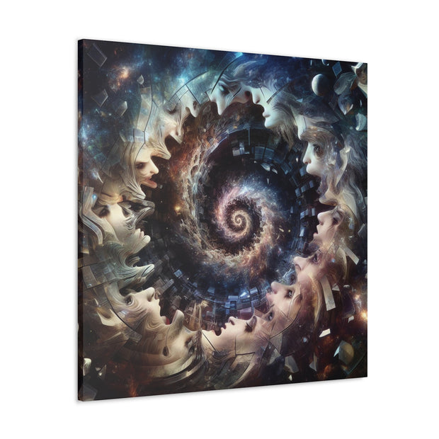 Hypnotic Whirlpool, Fragmented Portraits Canvas Gallery Wraps