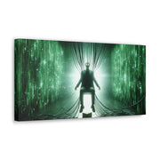 Cyber Ascension: Digital Dawn" Canvas Gallery Wraps