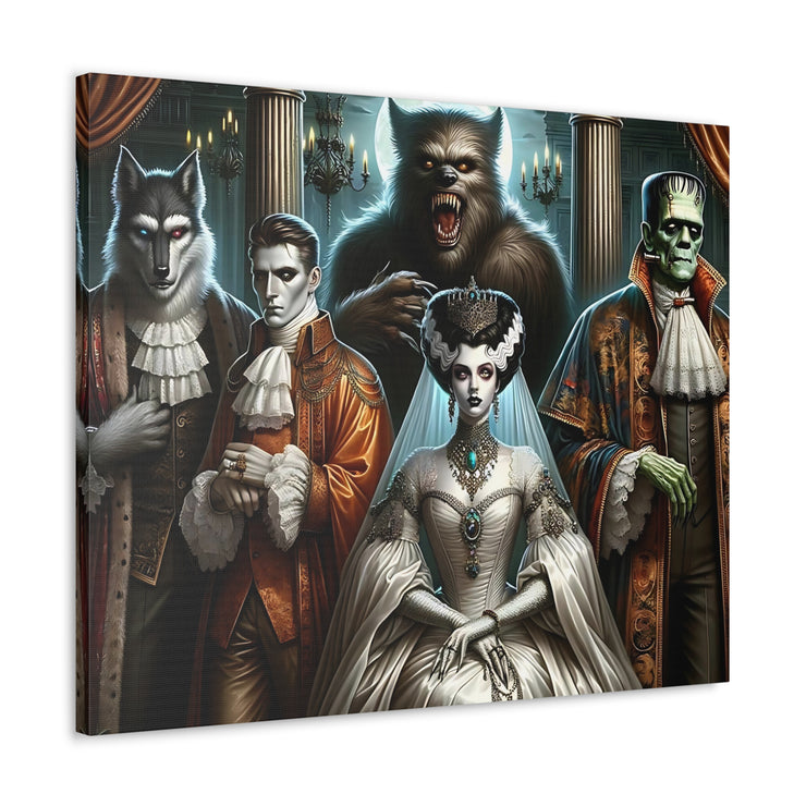 Gothic Gathering: An Enigmatic Court Canvas Gallery Wraps