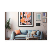 Abstract Art and Couch Canvas Gallery Wraps