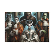 Gothic Gathering: An Enigmatic Court Canvas Gallery Wraps