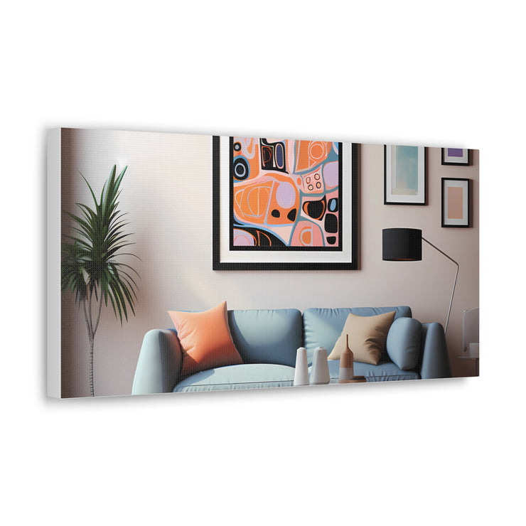 Abstract Art and Couch Canvas Gallery Wraps