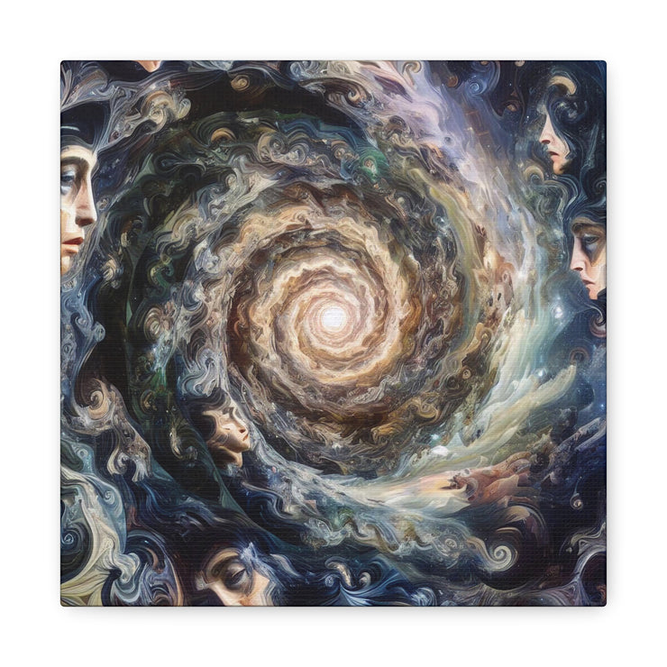 Whirlpool of Surreal Realms: Merging Portraits with Galaxies and Illusions"