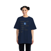 Bold Confidence Tee – Handicap Sign Urban Statement Shirt