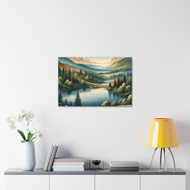 Tranquil Vista" - Detailed Landscape Art