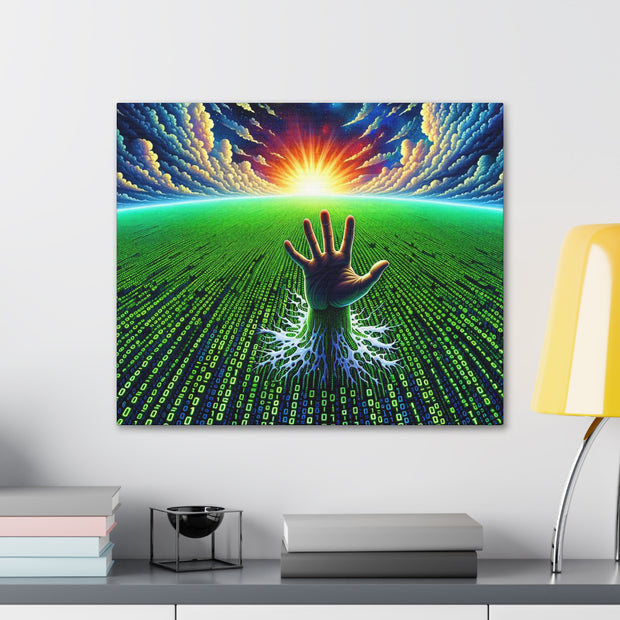 Binary Horizon Canvas Gallery Wraps