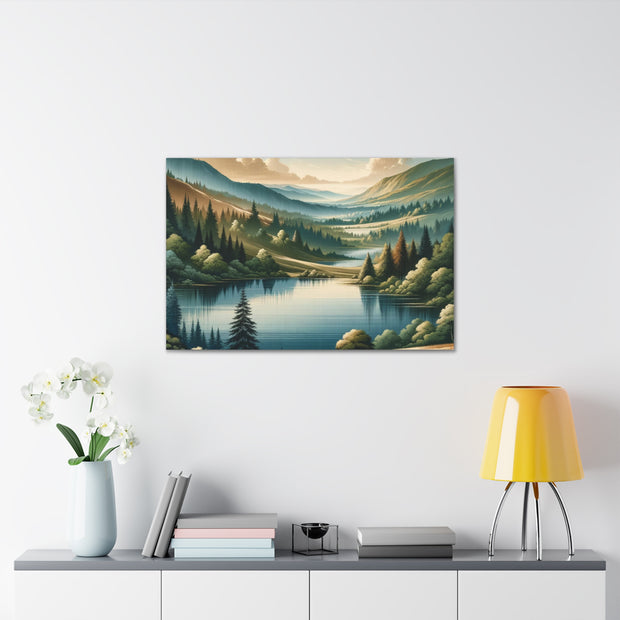 Tranquil Vista" - Detailed Landscape Art