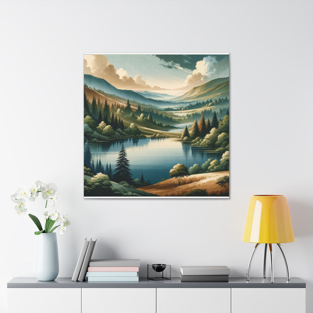 Tranquil Vista" - Detailed Landscape Art