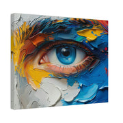 Vivid Gaze: Impasto Spectrum Eye