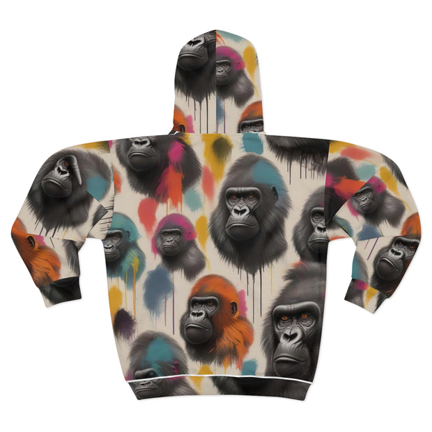 Urban Jungle Splash Gorilla Hoodie