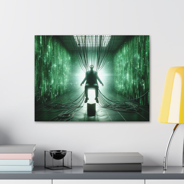 Cyber Ascension: Digital Dawn" Canvas Gallery Wraps