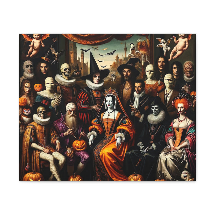 Masquerade of Shadows: An All Hallows' Eve Court Canvas Gallery Wraps