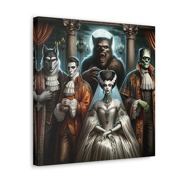 Gothic Gathering: An Enigmatic Court Canvas Gallery Wraps