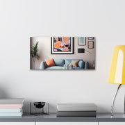 Abstract Art and Couch Canvas Gallery Wraps