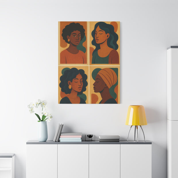 Afrocentric Elegance” Canvas Wall Art