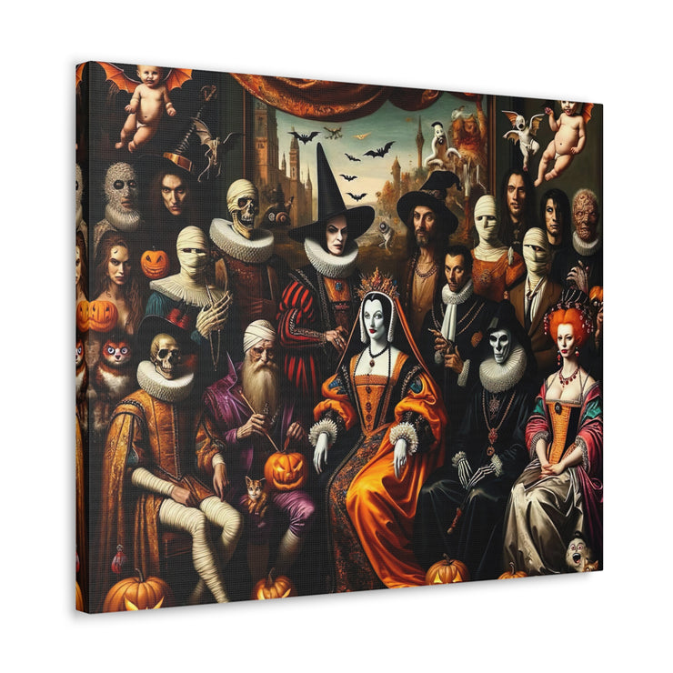 Masquerade of Shadows: An All Hallows' Eve Court Canvas Gallery Wraps