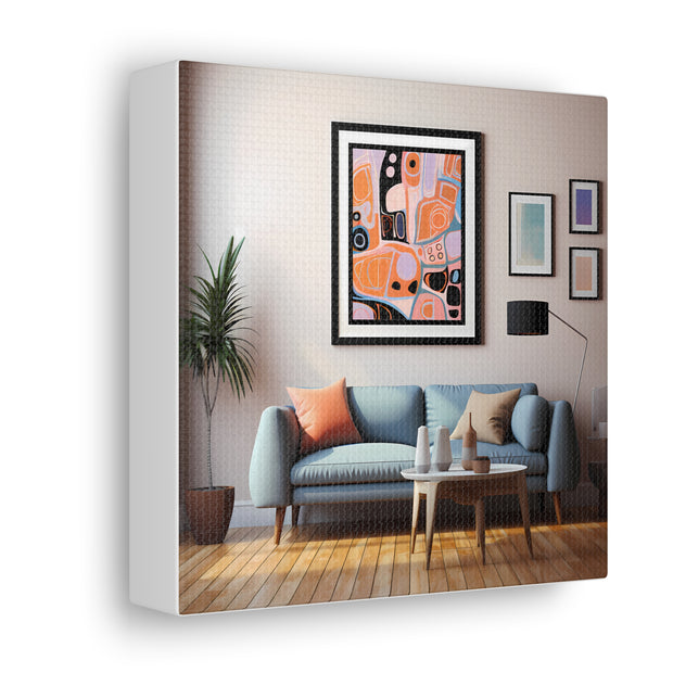 Abstract Art and Couch Canvas Gallery Wraps