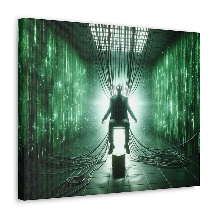 Cyber Ascension: Digital Dawn" Canvas Gallery Wraps