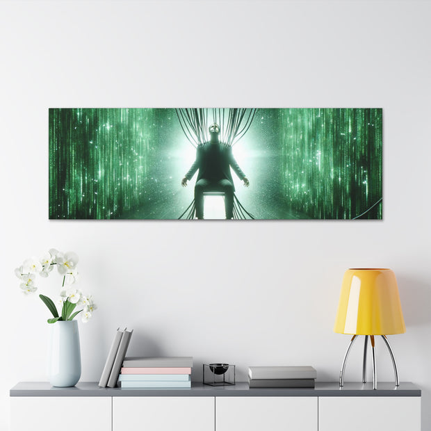 Cyber Ascension: Digital Dawn" Canvas Gallery Wraps