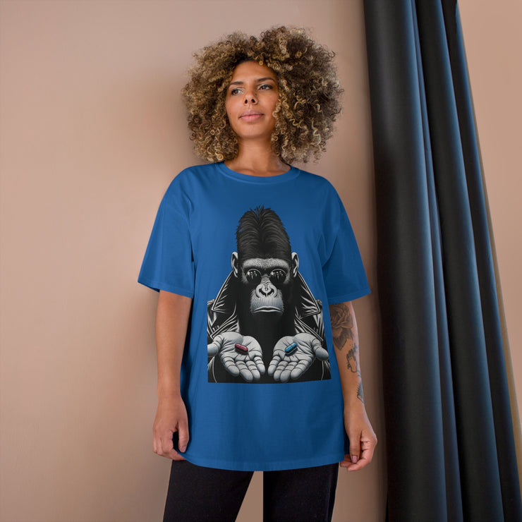 Morpheus-Inspired Ape Pill Holder High-Contrast T-Shirt