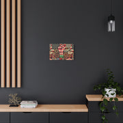 Pan-Black American Pride Canvas Wall Art – Celebrating Unity & Heritage