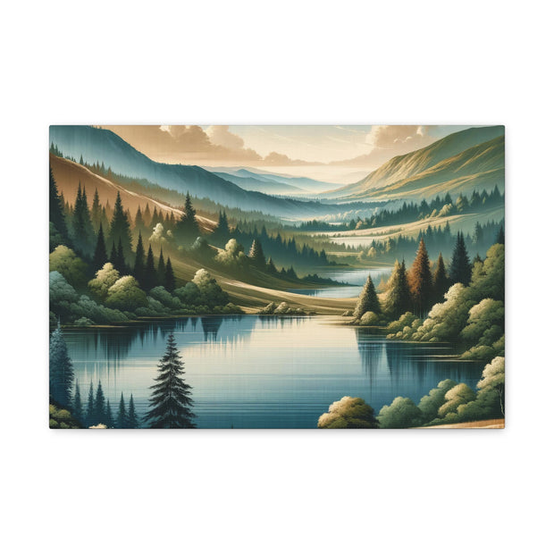 Tranquil Vista" - Detailed Landscape Art