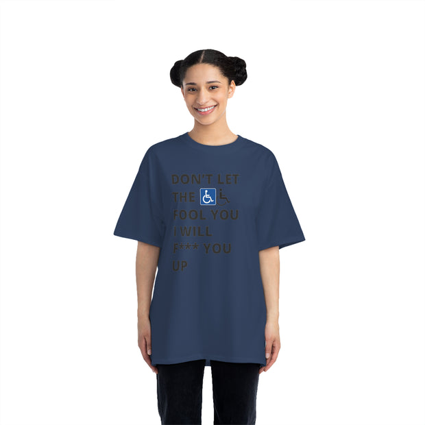 Bold Confidence Tee – Handicap Sign Urban Statement Shirt