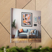 Abstract Art and Couch Canvas Gallery Wraps