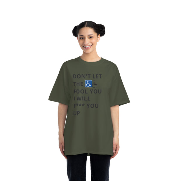 Bold Confidence Tee – Handicap Sign Urban Statement Shirt