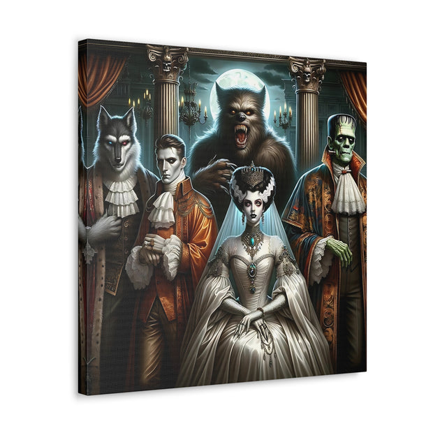 Gothic Gathering: An Enigmatic Court Canvas Gallery Wraps