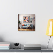 Abstract Art and Couch Canvas Gallery Wraps