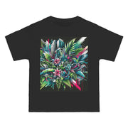 Urban Jungle Fusion: Graffiti & Nature Unisex Tee