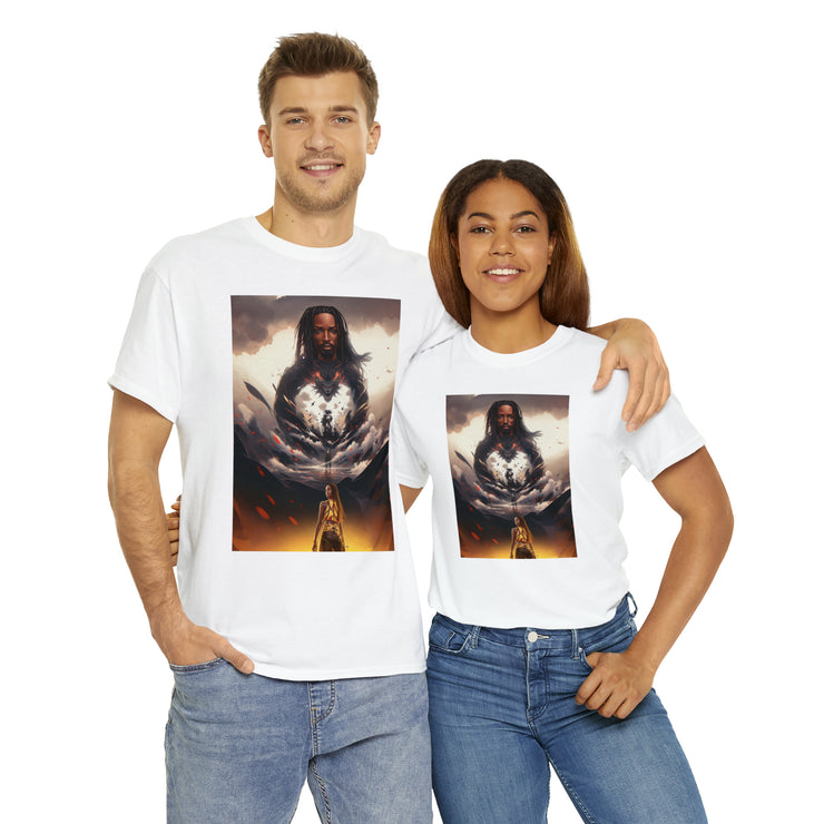 Afro Futuristic Man Unisex Heavy Cotton Tee