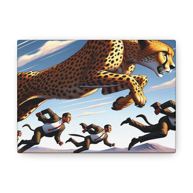 Dynamic Chase: Power & Precision - Abstract Jaguar Art Print