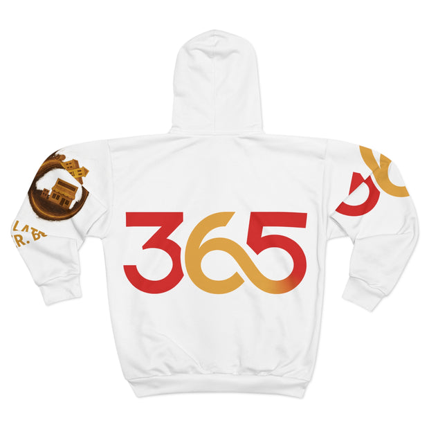 FBA Economy: 365 Strong Zip-Up (AOP) Hoodie | Circulate. Empower. Build