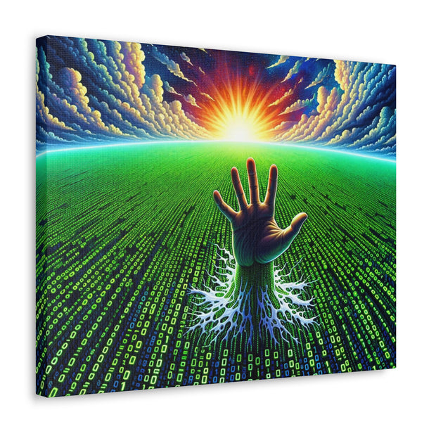 Binary Horizon Canvas Gallery Wraps