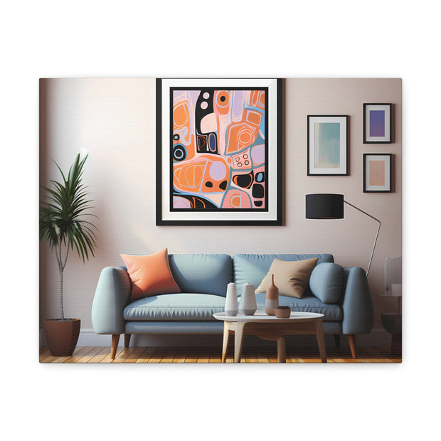 Abstract Art and Couch Canvas Gallery Wraps