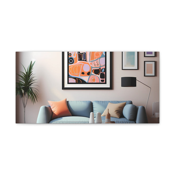 Abstract Art and Couch Canvas Gallery Wraps