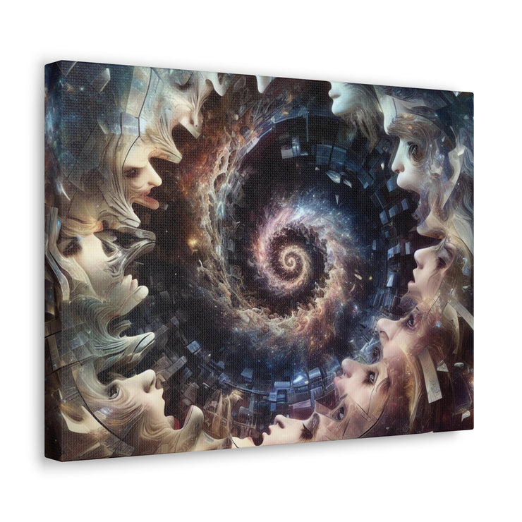 Hypnotic Whirlpool, Fragmented Portraits Canvas Gallery Wraps