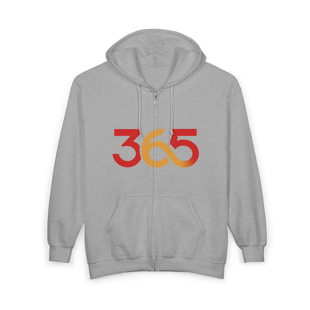FBA Economy: 365 Strong Zip-Up Hoodie — Circulate the Power, Build the Legacy