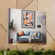 Abstract Art and Couch Canvas Gallery Wraps