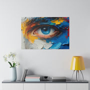 Vivid Gaze: Impasto Spectrum Eye