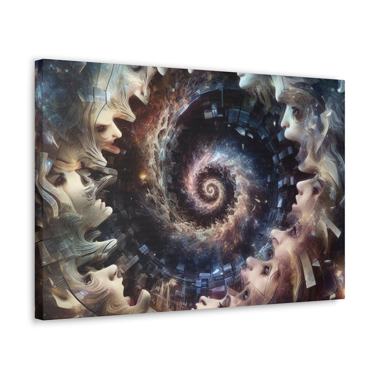 Hypnotic Whirlpool, Fragmented Portraits Canvas Gallery Wraps